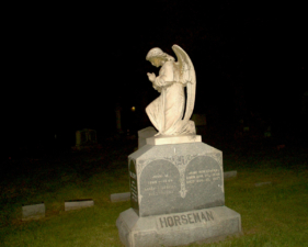 The tombstone of John and Jane Horseman. Jane passed away in 1907 and John in 1946.