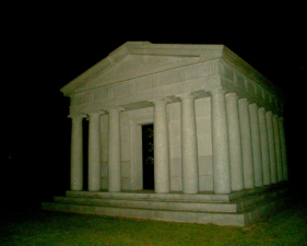 Another look at the mausoleum on the hilltop.