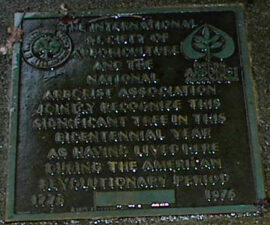 A memorial for Revolutionary War veterans.