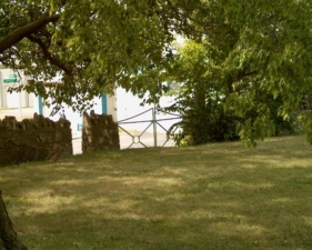 There was a larger gated entry at the corner of the cemetery nearest McKinley Avenue.
