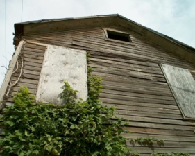 The building was very dilapidated. Hopefully it will be saved and restored for future generations.