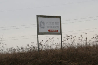 This sign at the end of Jaybird Road pointed toward the secretive facility.