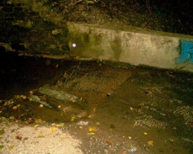 Strange rituals were rumored to have taken place here. Could the white dot in this photo be a genuine orb?