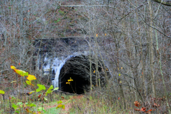 Our first look at the northwest face of Glencoe Tunnel.