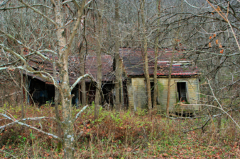 There was a home site just outside of the northwest face of the tunnel.