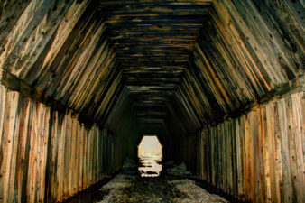 The southeastern section of the tunnel reminded us of King's Hollow Tunnel.