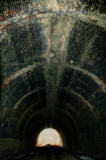 A look at the roof of the tunnel.
