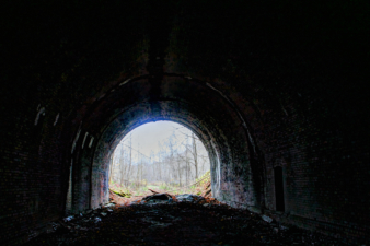We left Glencoe Tunnel through the same entrance we entered.