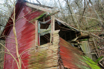 A large section of its wall and roof had collapsed.