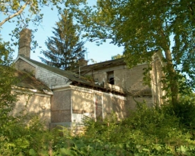 The west face of the house.