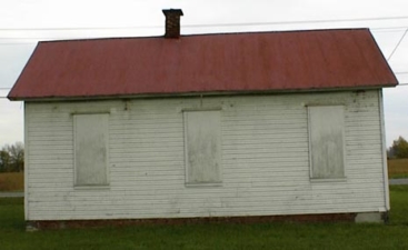 The back side of the police station.