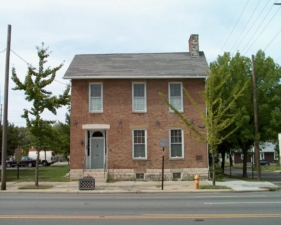 The Harrison House as it appeared during our visit.