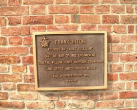 This was the historical plaque on the side of the building.