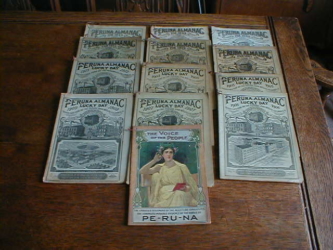 Thirteen original Almanacs that were posted for sale online.