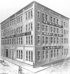 The old Peruna headquarters building on East Rich Street in Columbus.