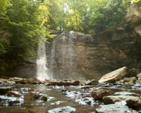 A shot of Hayden Falls from the creek.