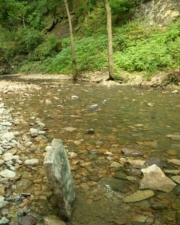 We thought this was a tombstone at fust, but it was just an uprighted rock.