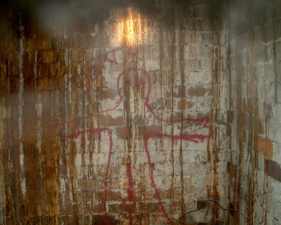 Some spooky graffiti.