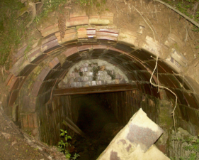 Looking down into the far side of the tunnel.