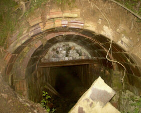 Looking down into the far side of the tunnel.