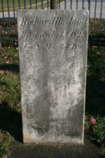 The oldest tombstone belonged to 8-year-old Richard Hiestand. He died on July 19, 1829.