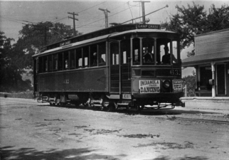 This 1905 streetcar was marked for Camp Chase.