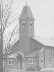 The Lockbourne Lutheran Church at the intersection of Commerce and Vause Streets.