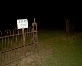 The entry for Hoover Hill Cemetery.