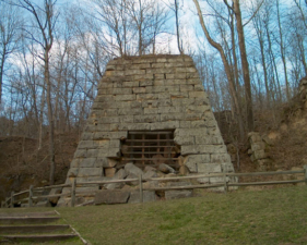 Hope Furnace on the day of our visit.