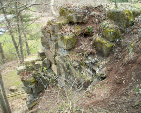 The backside of a possible second furnace or some other structure.