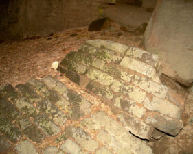 Bricks and debris lined the furnace floor.