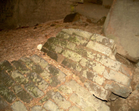 Bricks and debris lined the furnace floor.
