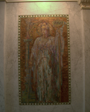 The second Tiffany tile mural represented Truth.