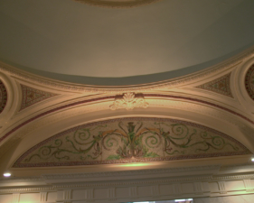 Artwork along the rotunda's edge.