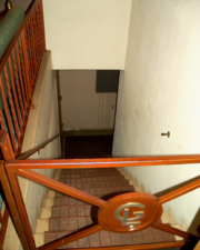 This stairway led to the basement, where the deceased could be prepared for their eternal sleep.
