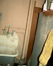 A janitorial closet.