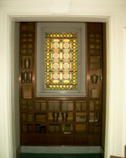 This small room to the right of the entrance contained numerous cremation urns.