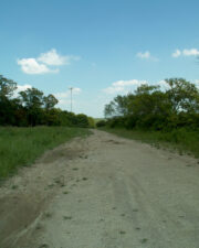 The main roadway was gravel the whole way through.