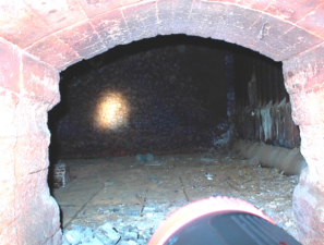 A look inside one of the furnaces.
