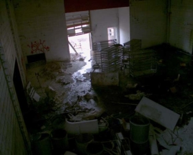 A different angle looking down to the gymnasium.