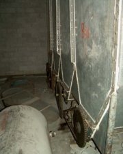 The chains that drove the mixer.