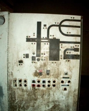 These controls were on the cover of the breaker board's cabinet.