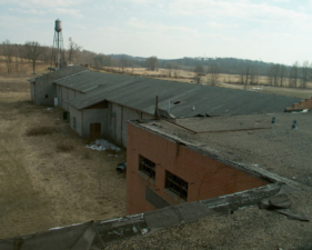 This was the view from the very thin and unstable roof.