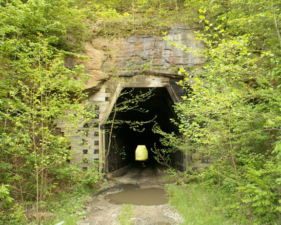 The northeast side of the tunnel, facing toward the town of Mineral.