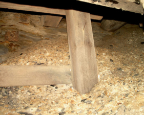 A view from behind the tunnel wall.