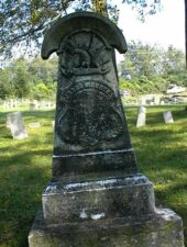 Jacob Moorer's tombstone. He was a veteran but we were unable to determine in which war he fought.