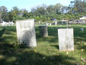 One of the older stones we found is the larger stone on the left. It belonged to Jas. E. Curry, who died August 23, 1849, a little over a week shy of his 51st birthday.