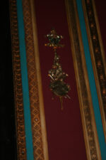 This artwork was on the wall on either side of the stage.