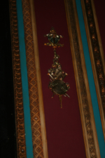 This artwork was on the wall on either side of the stage.