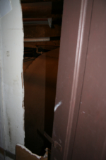 The doorway of the newer boiler room.